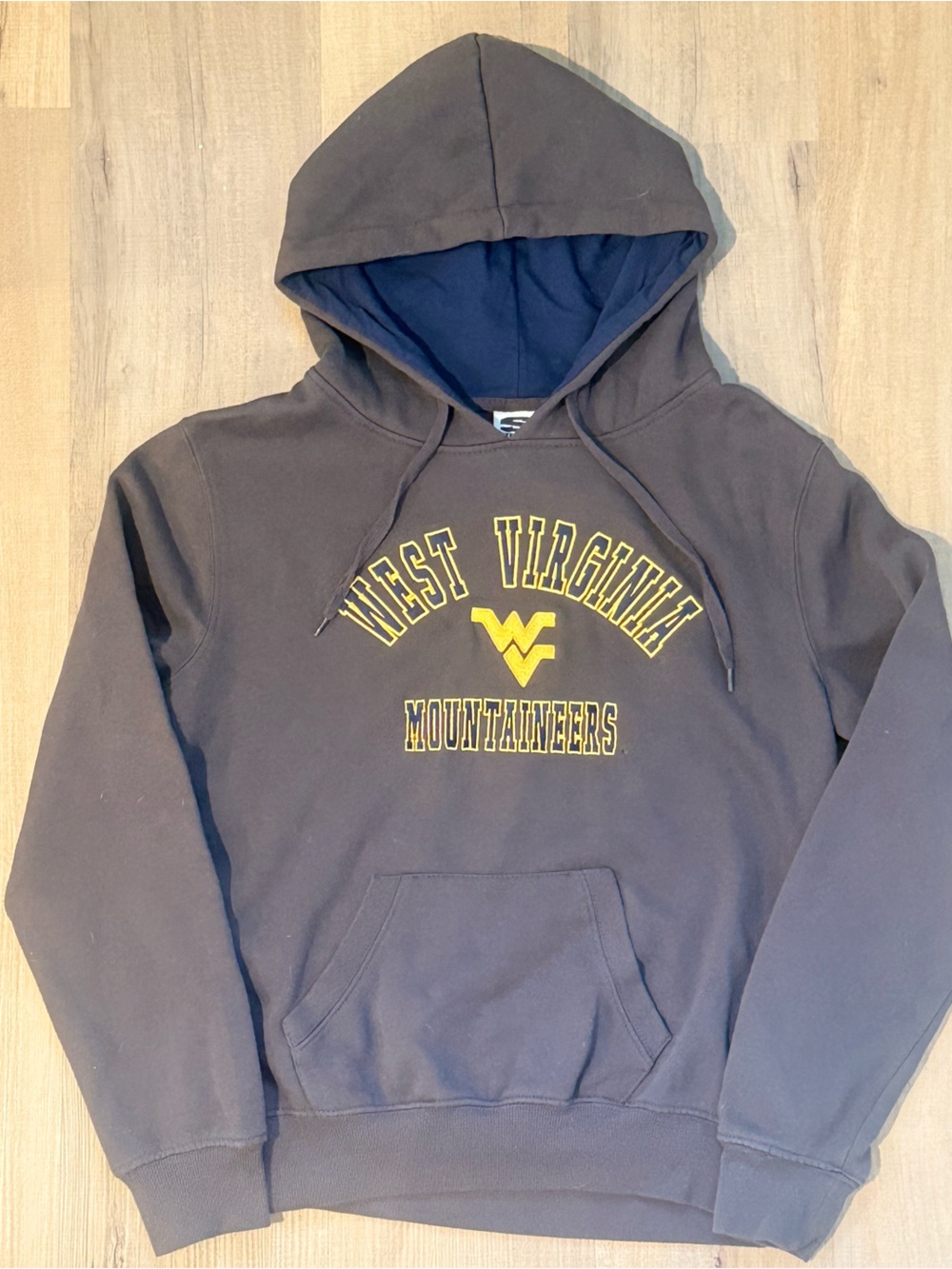 Stadium Athletics Grey Gold West Virginia University Embroidered Women’s Hoodie